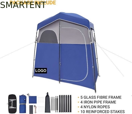 2.11*1.07*2.13M Blu impermeabile poliestere Instant Pop Up tende di privacy con copertura completa porta e finestre a cerniera fornitore