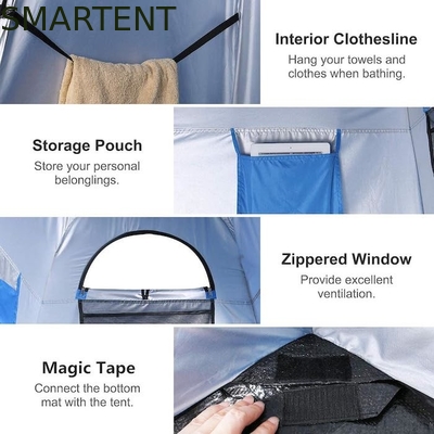 94.5*47.2*74.8 pollici impermeabile blu poliestere 190T Pop Up tende di privacy con copertura completa e installazione istantanea fornitore