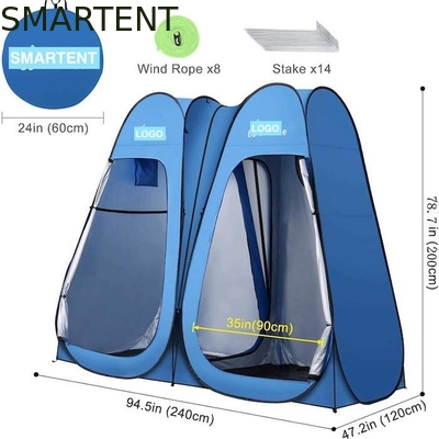 94.5*47.2*74.8 pollici impermeabile blu poliestere 190T Pop Up tende di privacy con copertura completa e installazione istantanea fornitore