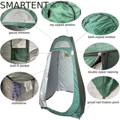 74.5*47*47 pollici di poliestere verde Tenda di privacy pop-up istantanea con copertura completa per campeggio spiaggia ed eventi all'aria aperta fornitore