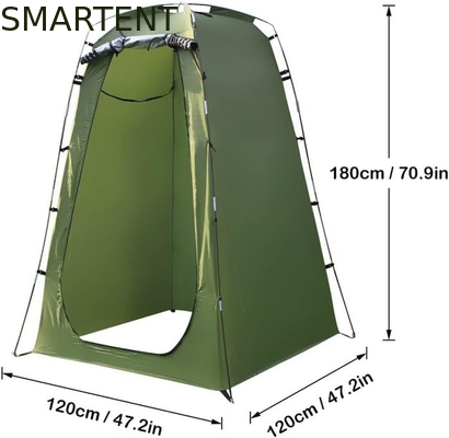 120*120*180CM Verde Color Argento Rivestito Poliestere Pop Up Tenda di privacy impermeabile Per Campeggi Beach Eventi all'aperto fornitore
