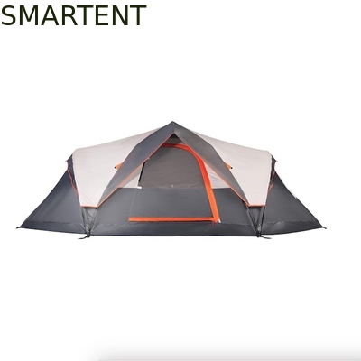 410*210*140CM Tenda da campeggio in poliestere grigio con pavimento impermeabile / finestre a maglia fornitore
