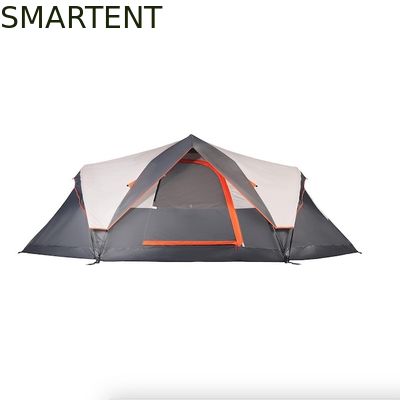 Acquistare 410*210*140CM Tenda da campeggio in poliestere grigio con pavimento impermeabile / finestre a maglia fabbricazione online