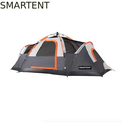 410*210*140CM Tenda da campeggio in poliestere grigio con pavimento impermeabile / finestre a maglia fornitore