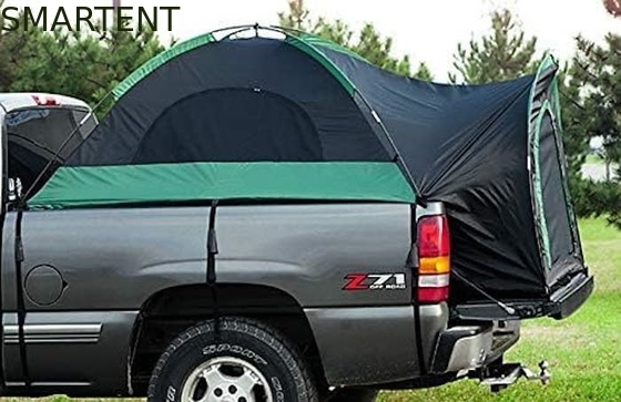 Tenda da campeggio per 2 persone per esterni, installazione rapida, doppio colore, impermeabile, poliestere, camion pickup, con pali in fibra di vetro fornitore