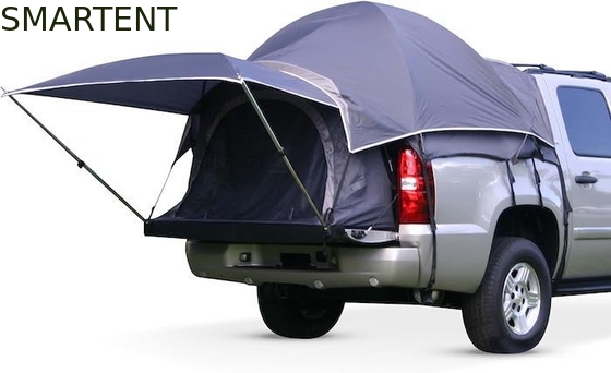 Tenda da campeggio da pickup grigia da 72'inchi, da 4 stagioni, da 2 persone, in fibra di vetro, poliestere impermeabile, rivestito con finestre a maglia. fornitore