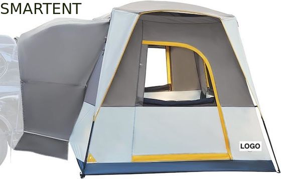 Acquistare All'aperto 3.05*2.44*2.18M Easy Setup Khaki Polyester Fiberglass SUV Camping Tent Con Protezione UV E Pavimento Impermeabile fabbricazione online
