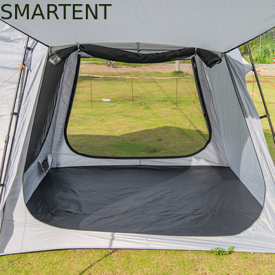 220*220*195CM Fibra di vetro 4 persone Grigio PU2000MM Poliestere 210D SUV Tenda da campeggio impermeabile con protezione UV facile installazione fornitore