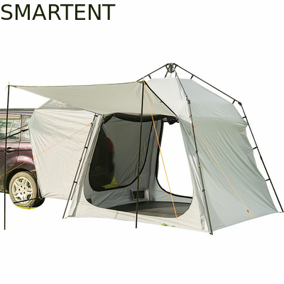 220*220*195CM Fibra di vetro 4 persone Grigio PU2000MM Poliestere 210D SUV Tenda da campeggio impermeabile con protezione UV facile installazione fornitore