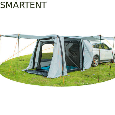 Acquistare 149.6*70.8*70.8Inch Grigio impermeabile PU2000MM Rivestito di poliestere 210D Spaziosa tenda da campeggio SUV con protezione UV fabbricazione online