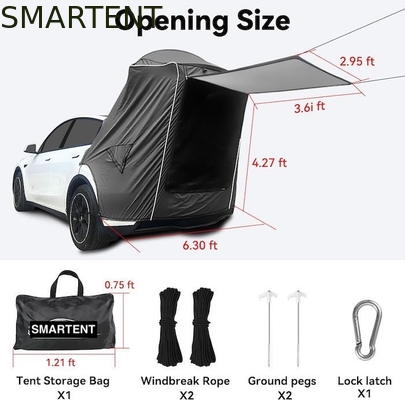 Lightweight 4 Stagione Tesla Camping Tent Nero Colore impermeabile In argento Rivestito Poliestere 210D Rapido 10 minuti di installazione fornitore