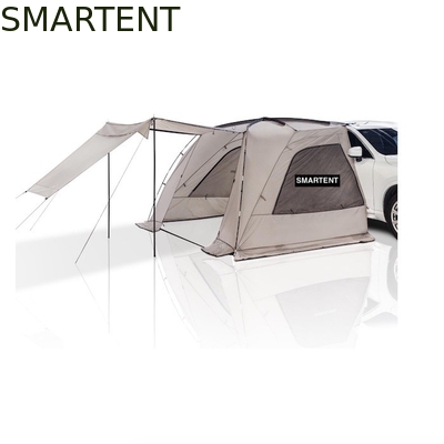 2.49*3.20*1.91M Tenda da campeggio per auto grigio portatile impermeabile PU3000MM tessuto di poliestere rivestito per avventure all'aperto fornitore