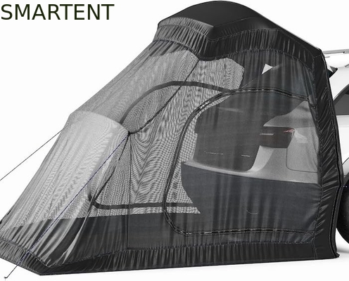 183*183*213CM nero impermeabile rivestito in poliestere auto tenda da campeggio rifugio auto compatto facile da installare per 2-4 persone fornitore