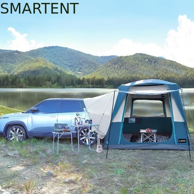3.05*2.44*2.21M Personalizzabile 4 Stagioni Colore Blu Impermeabile PU2000MM Rivestito di poliestere Mobile Car Camping Tent fornitore