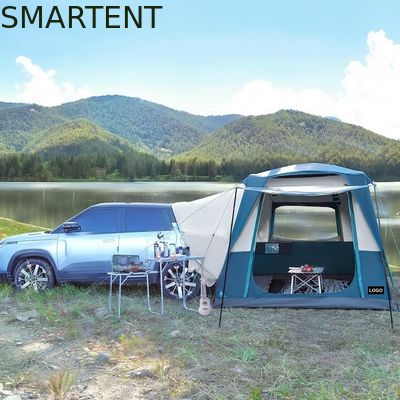Acquistare 3.05*2.44*2.21M Personalizzabile 4 Stagioni Colore Blu Impermeabile PU2000MM Rivestito di poliestere Mobile Car Camping Tent fabbricazione online
