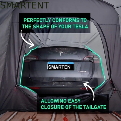 Tenda da campeggio leggera rivestita in poliestere PoFiberglass Per Tesla 3 stagioni Modello grigio impermeabile Rapido 10 minuti di installazione fornitore
