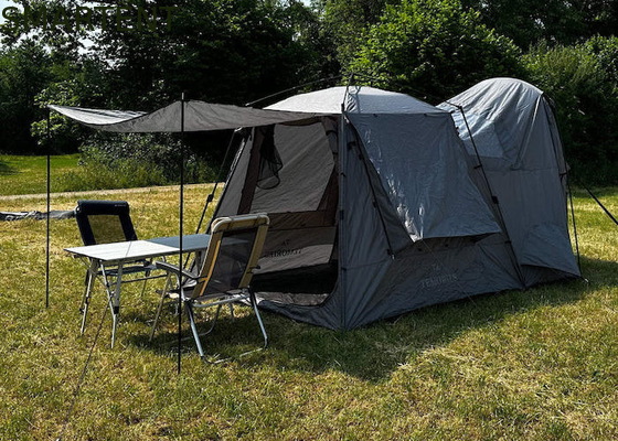 330*240*210CM Tenda da campeggio Tesla leggera, automatica, grigia, impermeabile PU2000MM, rivestita in poliestere 210D, per 4 persone fornitore