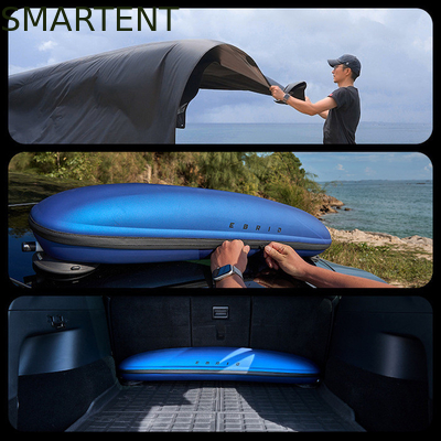 530*390CM Nero 420D Ripstop Poliester Tesla Camping Tent Canopy auto leggera Canopy Rainfly Side Awing per il modello Y&amp;3 fornitore