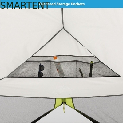 350*300*210CM Grey Waterproof Branding Custom Pop Up Camping Tents Con DAP Termine di consegna E Ventilazione Reticolazione Finestre fornitore