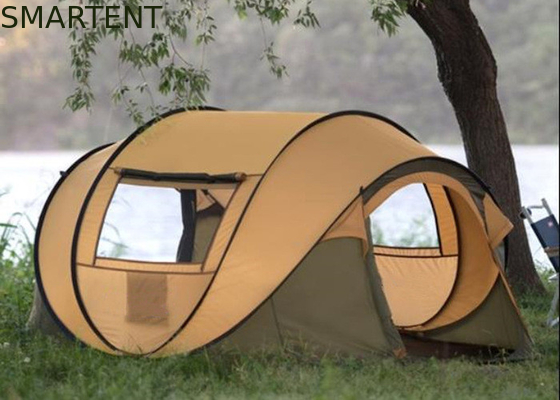 280*200*130CM 4 persone Grigio Poliestere impermeabile 4 stagioni Forma barca Pop Up tende da campeggio Borsa da trasporto inclusa fornitore