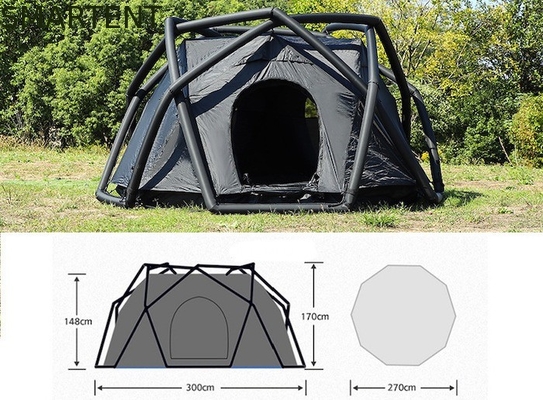300*270*170 cm Nero impermeabile 210T Deluxe Inflatabile doppio strato Queen tenda con piscina gonfiabile E protezione UV fornitore