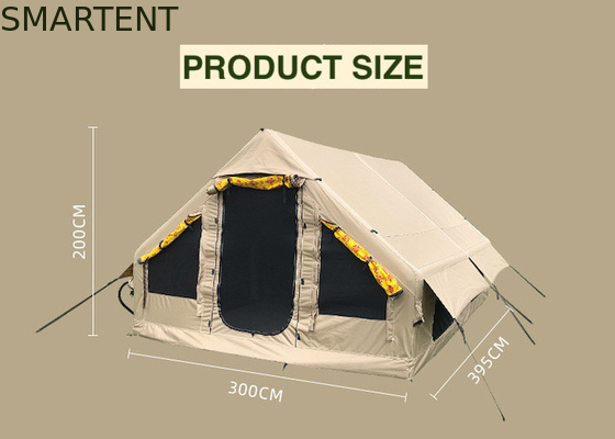 395*300*200CM Acquaproof Khaki Oxford 600D PVC 4-8 Persone UV resistente a esplosioni Up tenda da campeggio per campeggio all'aperto fornitore