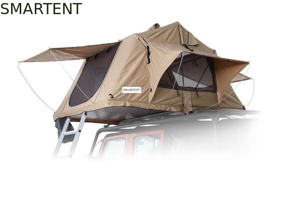 Acquistare 2 ~ 4 persone impermeabile 600D Heavy Duty Rip Stop Polyester tetto Top tenda con rapido 15 minuti di impostazione e protezione UV fabbricazione online