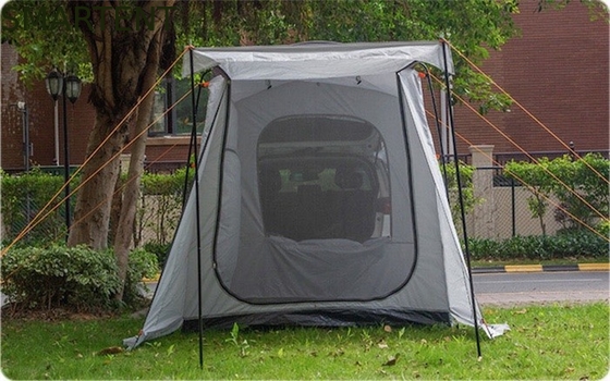 260*180*190CM impermeabile PU2000MM rivestito di grigio 210D poliestere per tutte le stagioni Tenda di tetto per famiglie con due porte e finestre fornitore