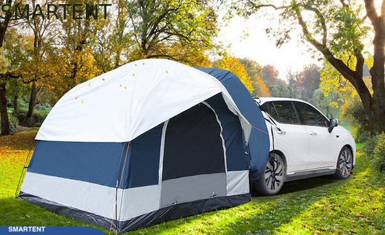 2 persone 250*250*200CM impermeabile PU2000MM rivestito blu 210D poliestere tenda da tetto all'aperto SUV Pick Up Shelter fornitore