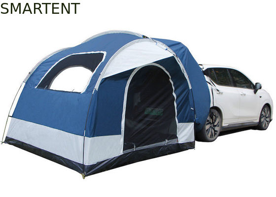Acquistare 2 persone 250*250*200CM impermeabile PU2000MM rivestito blu 210D poliestere tenda da tetto all'aperto SUV Pick Up Shelter fabbricazione online