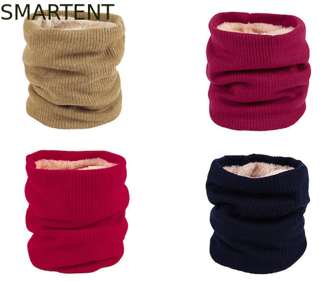 Doppio strato Eco Friendly Giallo RPET Collare a maglia Involucro più caldo con velluto fornitore