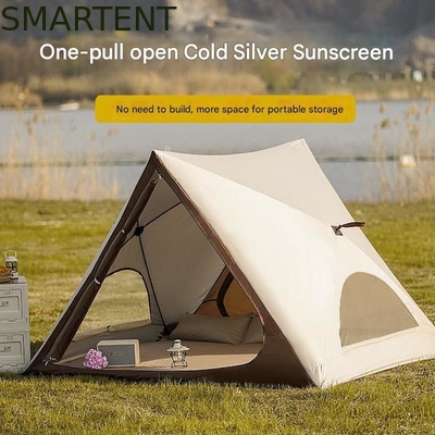 Tenda da campeggio pop-up portatile impermeabile da esterno 150X200X130CM, rivestimento in poliestere 210T PU2000MM, design a forma di triangolo, apertura rapida completamente automatica, tenda da spiaggia fornitore