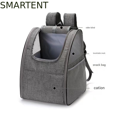 Zaino pieghevole per animali domestici 34*28*42CM Grigio Tessuto morbido Zaino per gatti carino Stile carino/divertente/giocoso per la perfezione fornitore