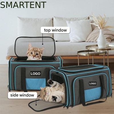 Borsa per gatti da 20.2*12.5*12'' pollici per uscire, altamente resistente, simpatici accessori per animali domestici, non tossica, durevole, lavabile. Il pacchetto include 1 X accessori per animali domestici, rosa/blu/verde fornitore