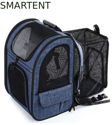 Outdoor 33.5*27*42cm Blu Cationico Oxford Espandibile zaino da viaggio per animali da compagnia Teschio morbido Preziose necessità per animali da compagnia per i vostri compagni soddisfatti fornitore