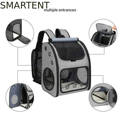 Borsa da viaggio espandibile per animali domestici da esterno 34*27*42.5CM, non tossica, simpatici accessori per animali domestici, unisex, in grigio. Caratteristiche: resistente, lavabile. fornitore