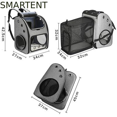 Borsa da viaggio espandibile per animali domestici da esterno 34*27*42.5CM, non tossica, simpatici accessori per animali domestici, unisex, in grigio. Caratteristiche: resistente, lavabile. fornitore