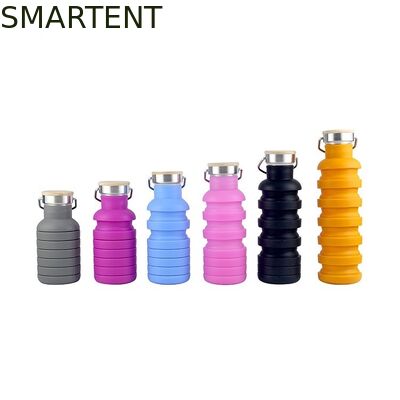 EEC Certified BPA Free Foldable Silicone Water Bottles For Active And Healthy Lifestyle fornitore