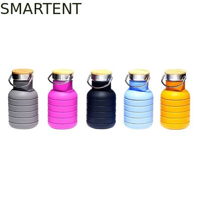 EEC Certified BPA Free Foldable Silicone Water Bottles For Active And Healthy Lifestyle fornitore