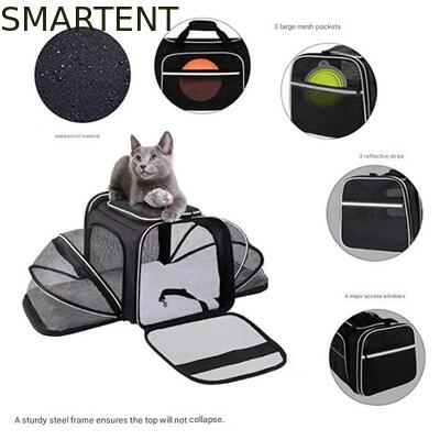 Dogs Cats and Rabbits Cute Pet Supplies Playful Style Chew Play Sleep Functions Gray Cationic Polyester Multi-Purpose Outdoor Travel Carry HandBag fornitore