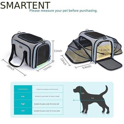 Dogs Cats and Rabbits Cute Pet Supplies Playful Style Chew Play Sleep Functions Gray Cationic Polyester Multi-Purpose Outdoor Travel Carry HandBag fornitore