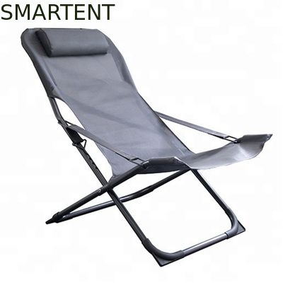 Acquistare Salotto pieghevole Chaise For Lawn Deck della spiaggia della struttura di alluminio di Grey Folding Beach Lounge Chair fabbricazione online