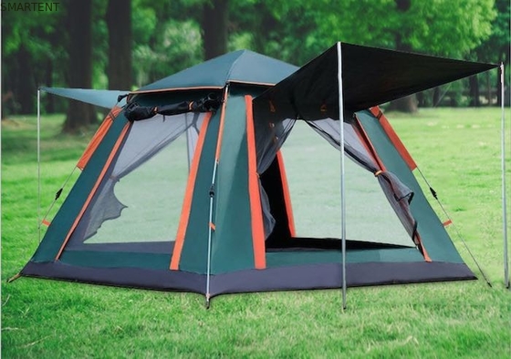 205*205*135cm verde PU2000MM 210T poliestere resistente all'acqua tenda da campeggio automatica fornitore