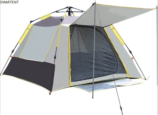 210*210*145CM Grigio impermeabile rivestito 190T poliestere Automatica tende da campeggio all'aperto Pop Up tenda ombra di sole argento PU2000MM fornitore