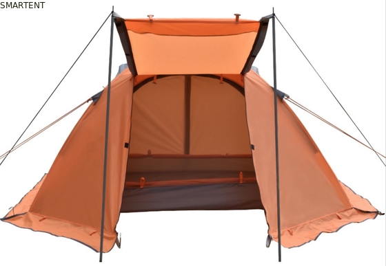210X180X130cm Arancione impermeabile PU2000mm Rivestito 190T poliestere accogliente tenda da campeggio fornitore
