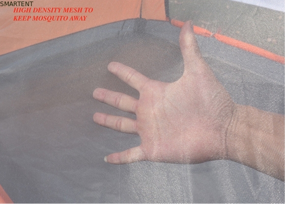 210X180X130cm Arancione impermeabile PU2000mm Rivestito 190T poliestere accogliente tenda da campeggio fornitore