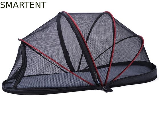 Acquistare Portabile all'aperto facile pieghevole 40X41X82CM Ventilazione Nylon Mesh Cozy Dog Tent Nero Cute Pet Shelter fabbricazione online