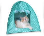 Il poliestere variopinto leggero impermeabilizza Cat Tent Cute Pet Supplies 43x43x41cm fornitore