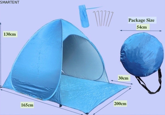 190T Festival Campeggio Tenda Poliestere Rivestito d'Argento Canopy a prova di sole 165X200X130cm fornitore
