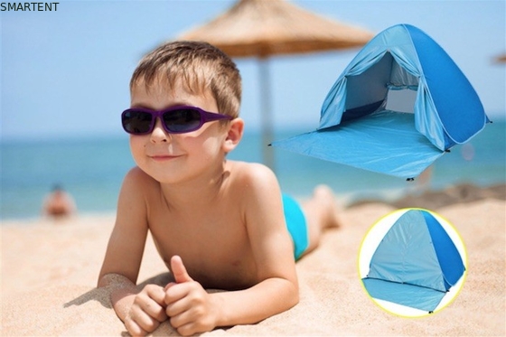 Tende da campeggio all'aperto Tenda da spiaggia automatica Pop Up Plus Size Rivestito in argento 190T Poliestere 165*200*130cm Isolato dal sole con UV 50 fornitore